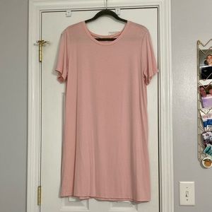 light pink piko dress